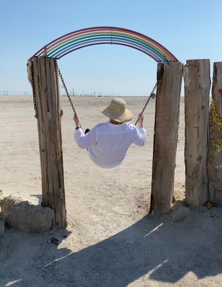 The Diva Station of the Sea swing, Bombay Beach The Diva Station of the Sea swing, Bombay Beach